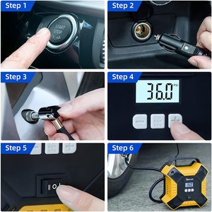 AstroAI Tyre Inflator in use.