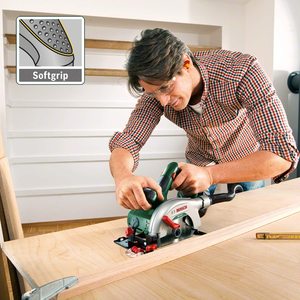 Bosch PKS 18 LI Circular Saw in use.