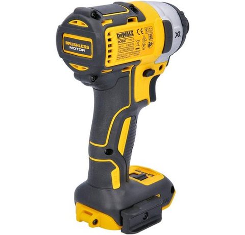 Rear view of the DEWALT DCF887 Impact Driver.