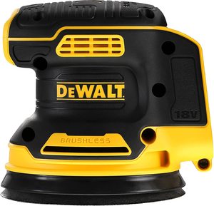 Side view of the DEWALT DCW210N-XJ Random Orbital Sander.