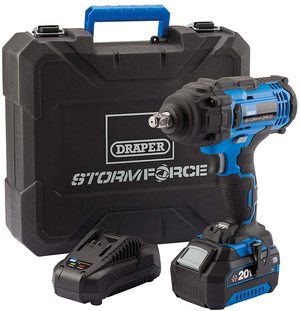 Draper 43785 Impact Wrench with its accessories.