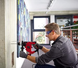 Einhell TC-RH 900 Rotary Hammer in use.