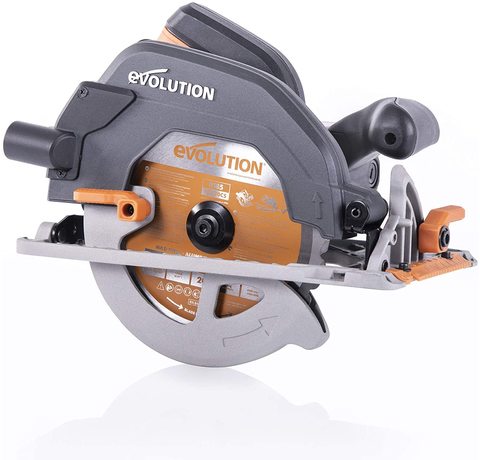 Main view of the Evolution Power Tools R185CCS Multi-Material Circular Saw.