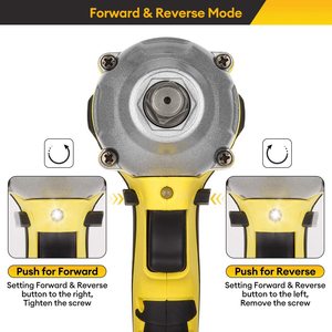 FANCYTIMES Impact Wrench's forward/reverse modes.