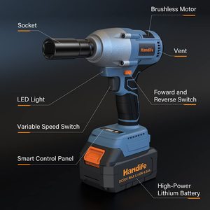 Handife Impact Wrench with annotations.