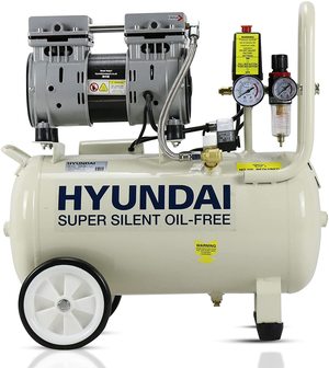 Side view of the Hyundai HY7524 Air Compressor.