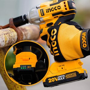 INGCO 20V Impact Wrench in use.