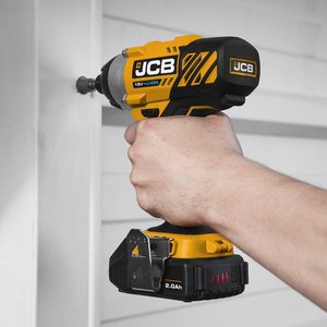 JCB Cordless Impact Driver in use.