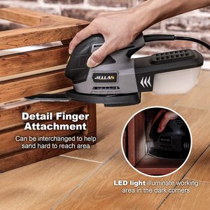 Jellas Detail Mouse Sander's finger attachment.