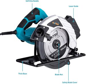 KATSU Circular Saw with annotations.