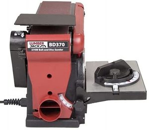 Side view of the Lumberjack BD370 Belt And Disc Sander.