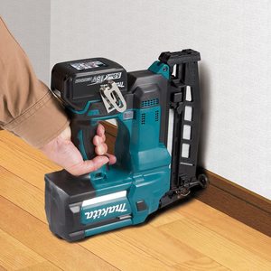 Makita DBN600Z Cordless Nailer in use.
