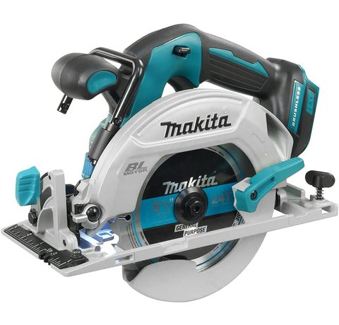 Makita DHS680Z Circular Saw Main view of the Makita DHS680Z Circular Saw.