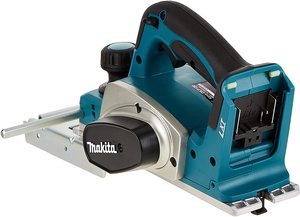 Rear view of the Makita DKP180Z Cordless Planer.