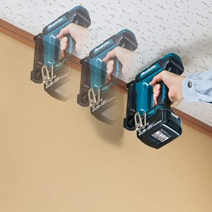 Makita DPT353Z 18V Pin Nailer in use.