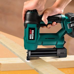 NEU MASTER NTC0023 Cordless Brad Nailer in use.