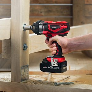 NoCry 20V Cordless Impact Wrench in use.