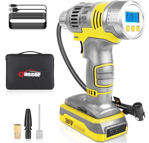Main view of the Oasser 20V Tyre Inflator.