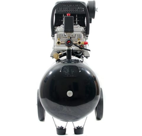 Rear view of the ParkerBrand 50 Litre Air Compressor.