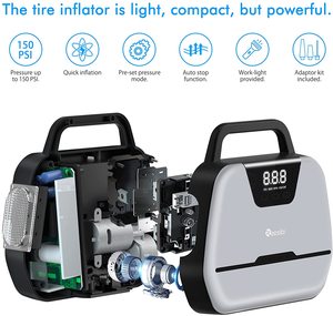 Reesibi Digital Tyre Inflator's features.