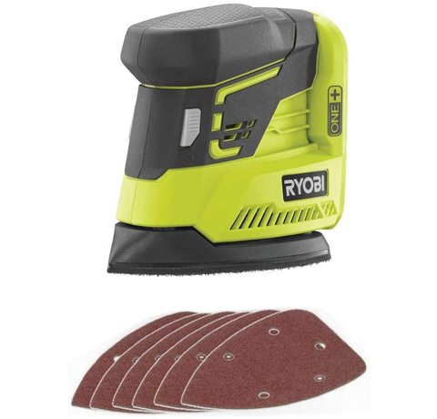 Main view of the Ryobi R18PS-0 Cordless Palm Sander.