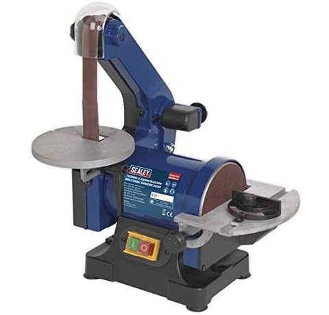 Another view of the Sealey SM750 Belt And Disc Sander.