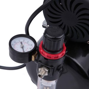 Timbertech Airbrush Compressor's pressure gauge.