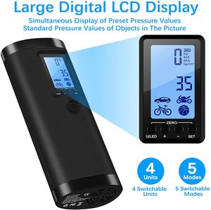 VEEAPE Portable Air Compressor's digital display.