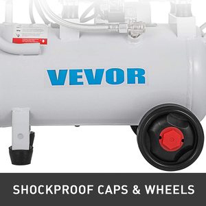 VEVOR Air Compressor's caps and wheels.