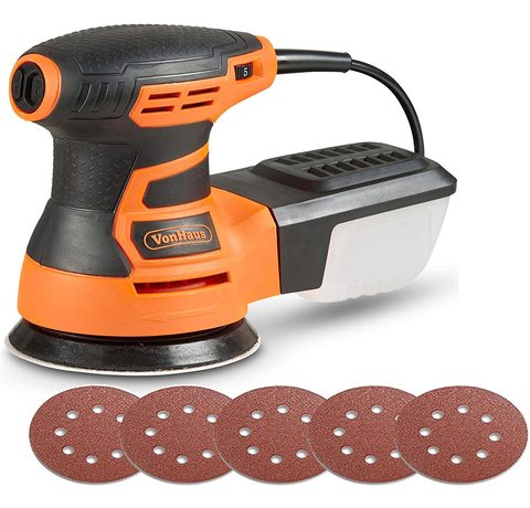 Main view of the VonHaus 350W Random Orbital Sander.