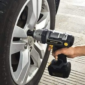 Werktough Impact Wrench in use.