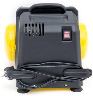 Rear view of the Wolf Baby Cub Portable Air Compressor.