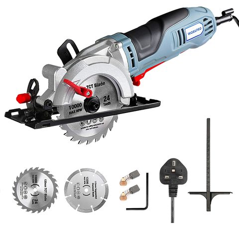 Main view of the WORKPRO Mini Circular Saw.